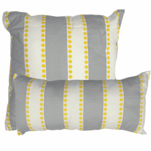 Gray / Yellow Stripe Pillow