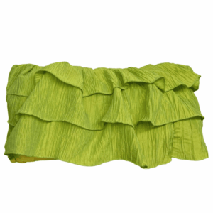 Green Fortuny Ruffles Pillow