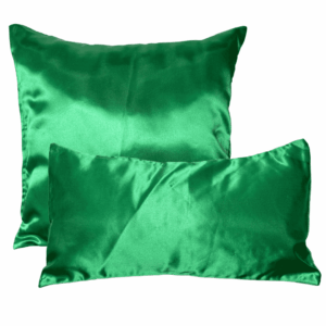 Kelly Green Satin Pillow