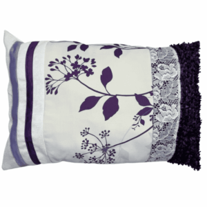 Purple Multi-Texture Pillow
