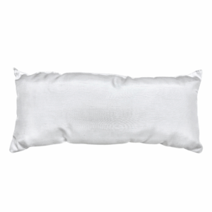 White Dupioni Pillow