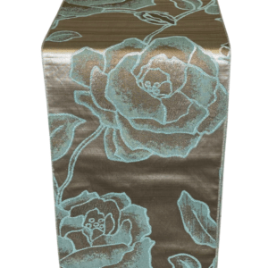 Aqua Rose Point (Reverse Side) Runner