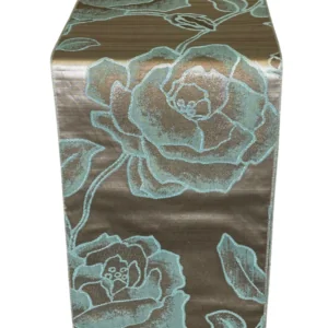 Aqua Rose Point (Reverse Side) Runner