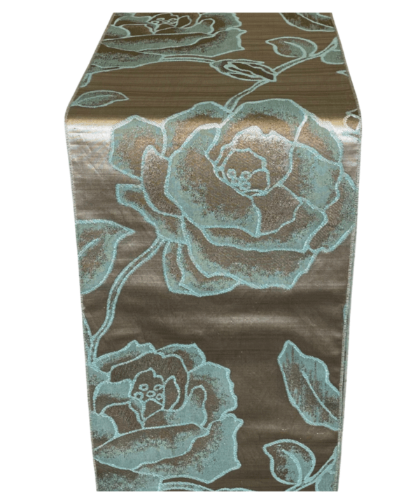 Aqua Rose Point (Reverse Side) Runner