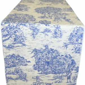 Blue / Ivory Toile Runner