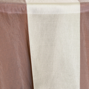 Stripe Chiffon Overlay: Chocolate Asti
