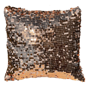 Copper Sequin Disc Pillow