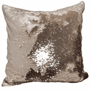 Ivory / Champagne Reversible Sequin Pillow