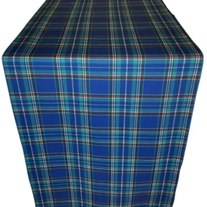 Royal Blue / Green Plaid Runner