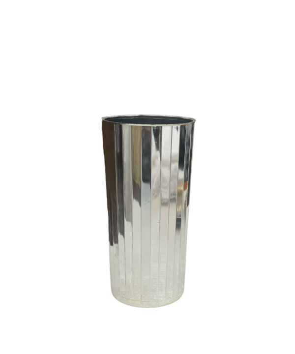 Silver Mirror Vase