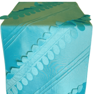 Turquoise Diagonal Confetti Runner