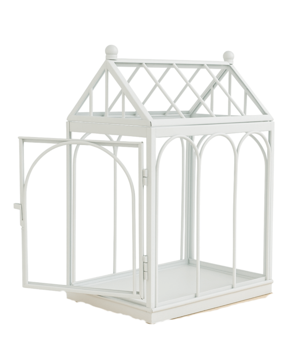 White Lantern Birdcage