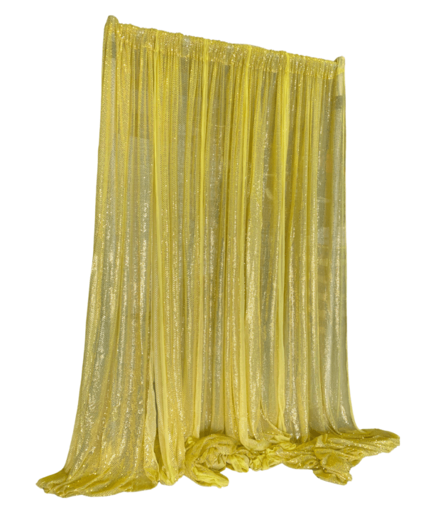 Yellow Microdot Drape