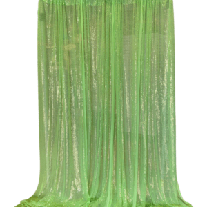 Lime Green Microdot Drape