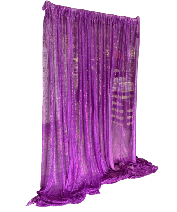 Purple Microdot Drape