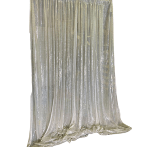 Silver Microdot Drape