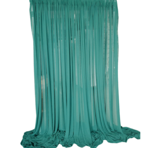 Hunter Green Chiffon Drape
