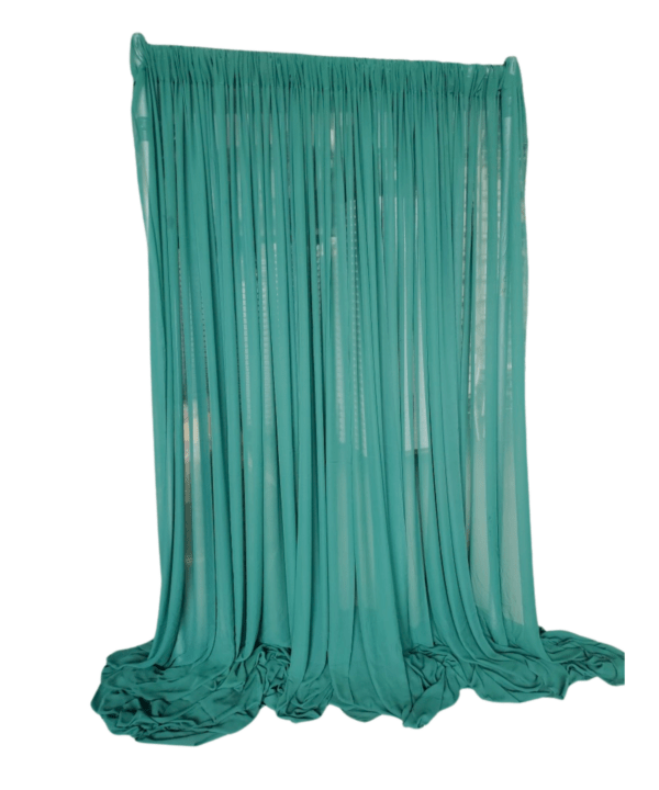 Hunter Green Chiffon Drape