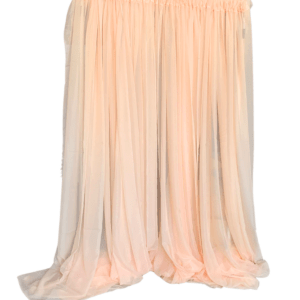 Peach / Blush Chiffon Drape