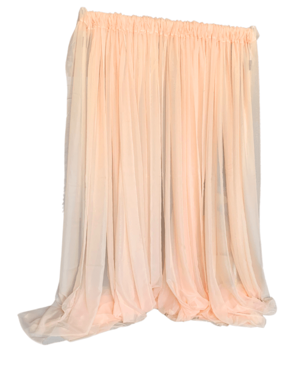 Peach / Blush Chiffon Drape