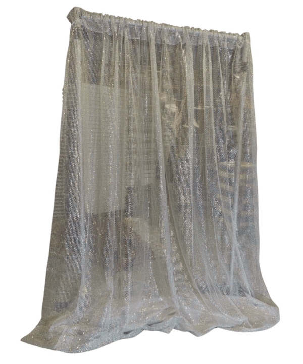 Silver Sequin Drape
