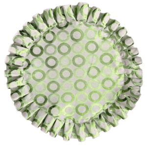 Green Rabanne Circles Pleated Placemat