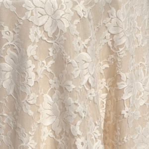 Lace Overlay: Ivory Large Rose