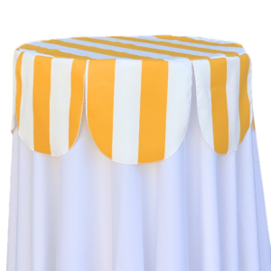 Striped Topper: Yellow / White